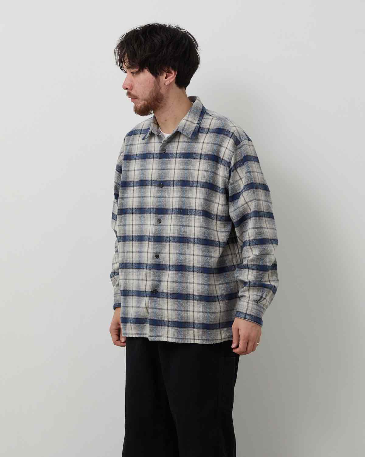 VINTAGE COTTON SILK NEP TWILL CHECK SHIRT – COVERCHORD