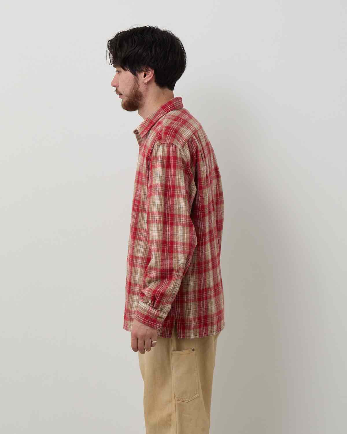 VINTAGE COTTON SILK NEP TWILL CHECK SHIRT – COVERCHORD