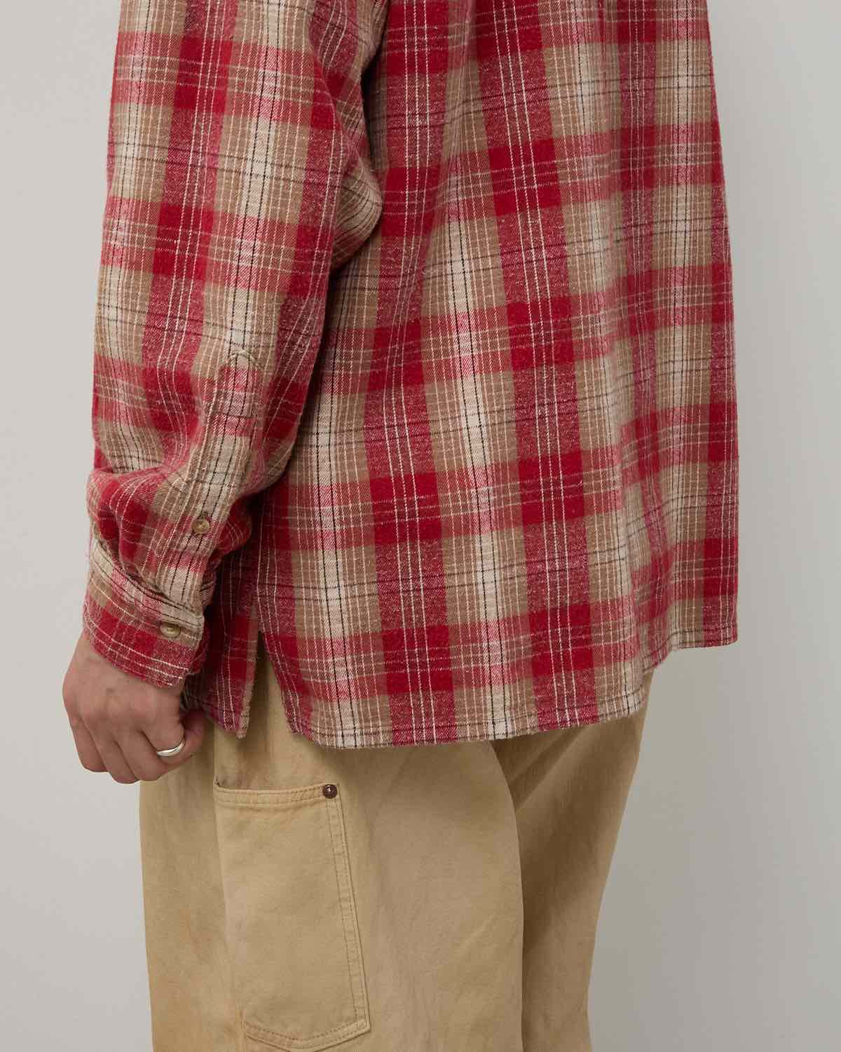 VINTAGE COTTON SILK NEP TWILL CHECK SHIRT – COVERCHORD