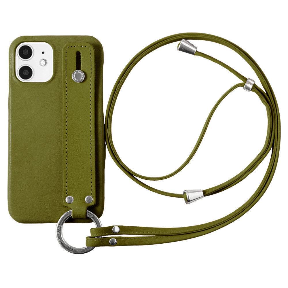 本革 栃木レザー ハンドベルト&リングショルダーストラップ付き 背面