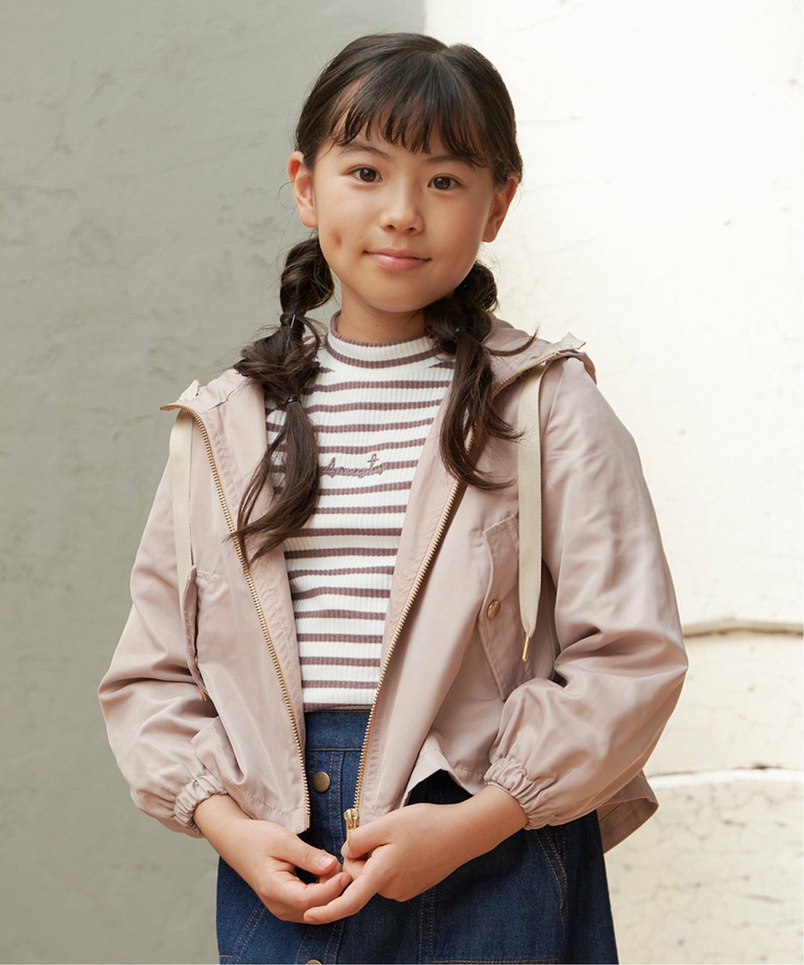 サテンフレアマウンテンパーカー（120~160cm）,ikka| TOKYO DESIGN CHANNEL