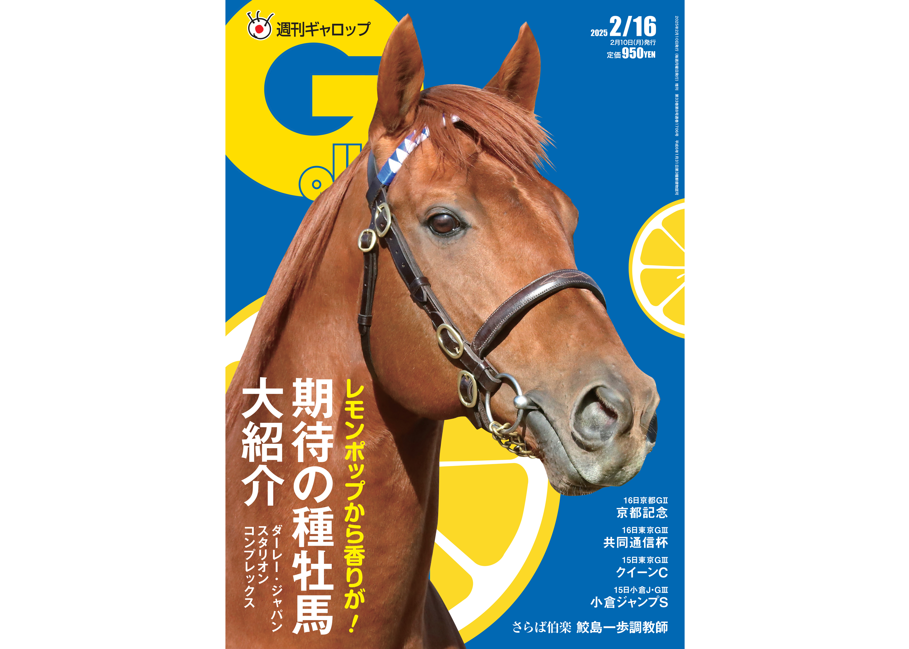 週刊Gallop】レモンポップが誌面で香る！？ ダーレー特集＆種付け