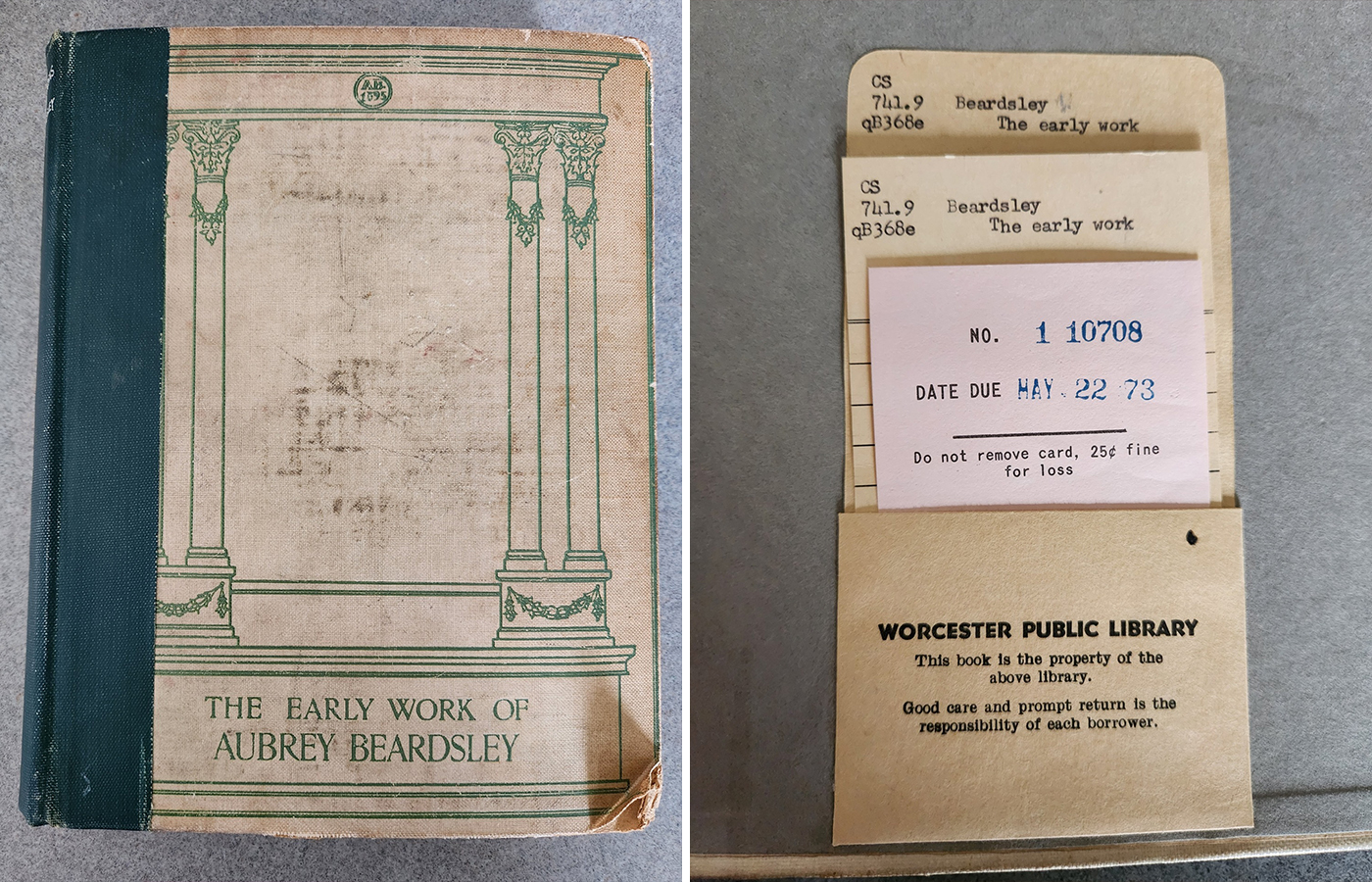 Overdue library book published in 1899 returned to Worcester