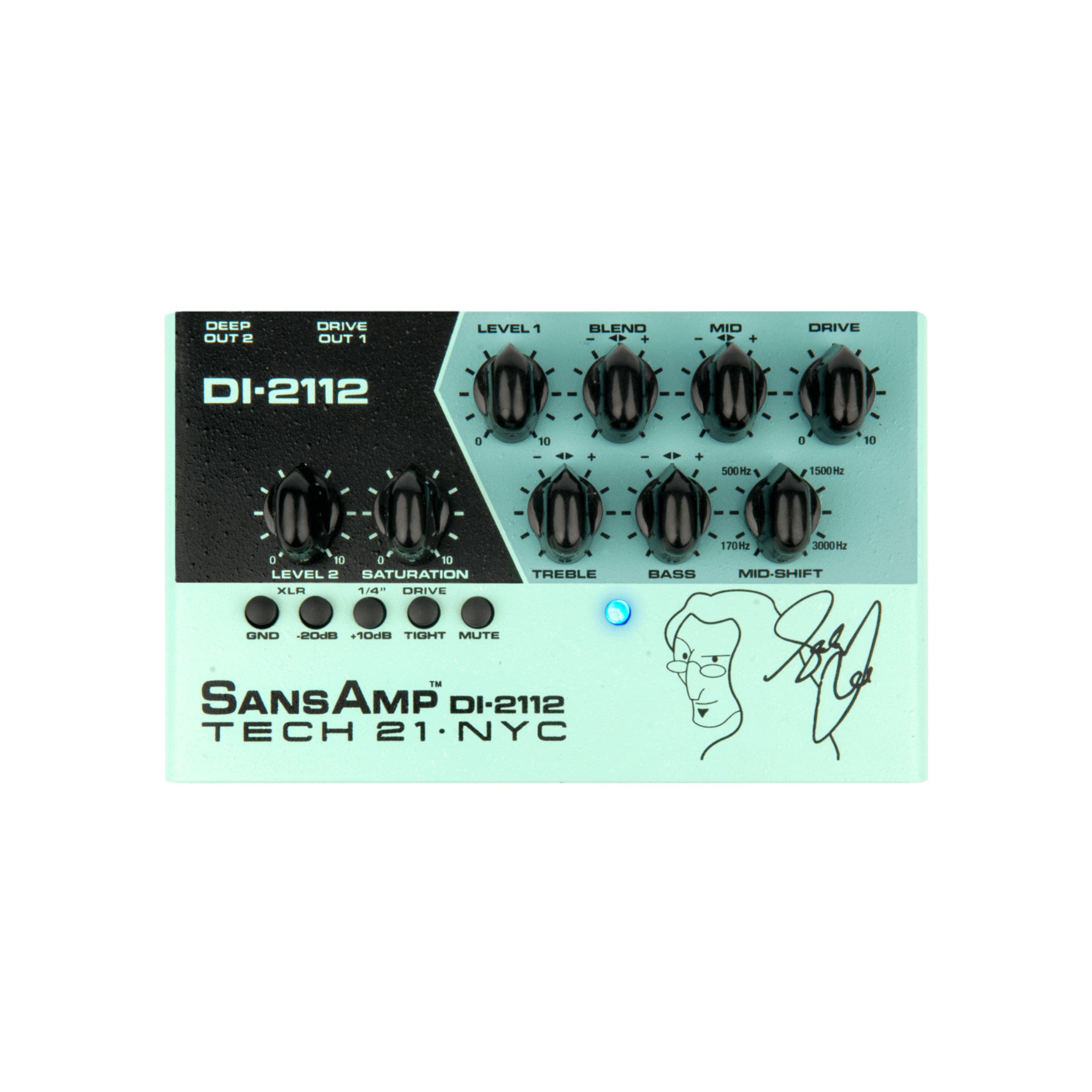 TECH 21 - GEDDY LEE DI-2112 SIGNATURE SANSAMP - DESK TOP/AMP TOP