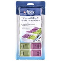 朝晩1週間用XLサイズ、Detach N' Go™（デタッチアンドゴー）ピルケース