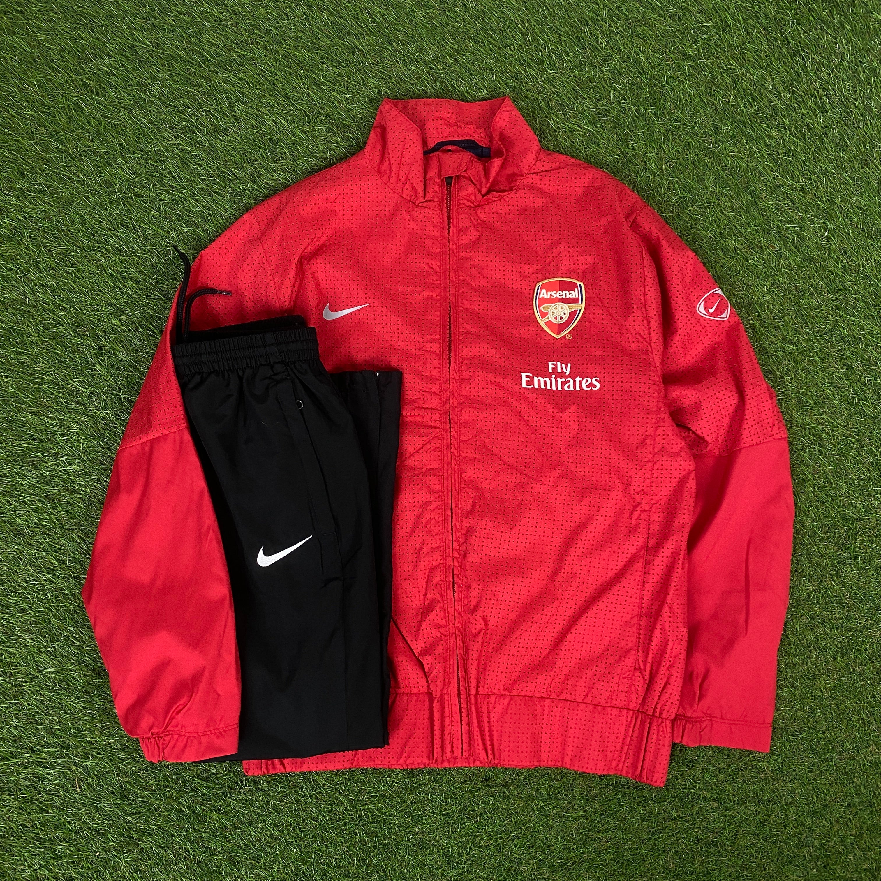 00s Nike Arsenal Jacket + Joggers Tracksuit Set Red XS – Clout Closet