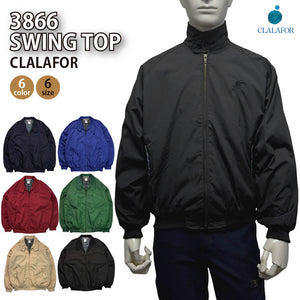 ロゴ刺繍 スウィングトップブルゾン｜CLALAFOR（軽防寒・ユニセックス