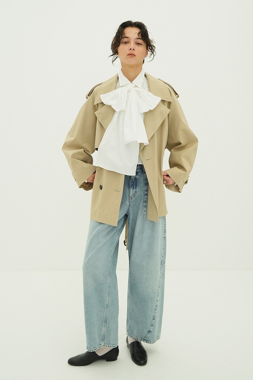 COCOON BULKY DENIM PANTS｜SKIRT/PANTS(スカート/パンツ)｜CLANE