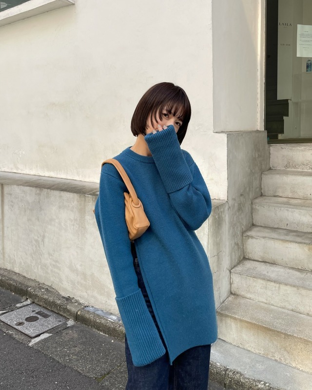 松本恵奈のMUST BUY- CLANEのお気に入りアイテム紹介 “SLANT CUT KNIT