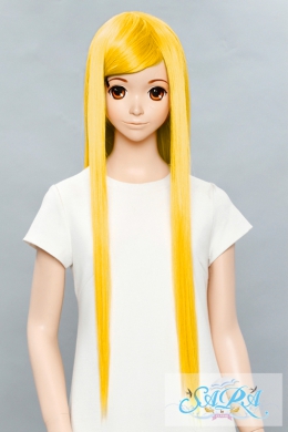 SARAストレート80cm - Sイエロー02 | ウィッグ 黄 | コスプレウィッグ
