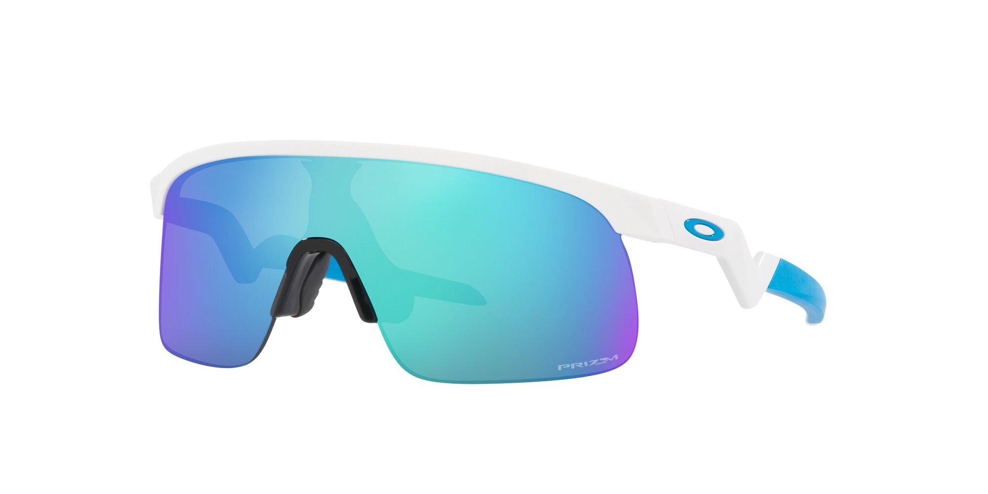 Oakley Resistor Youth Mirrored Shield Sunglasses - Polished White