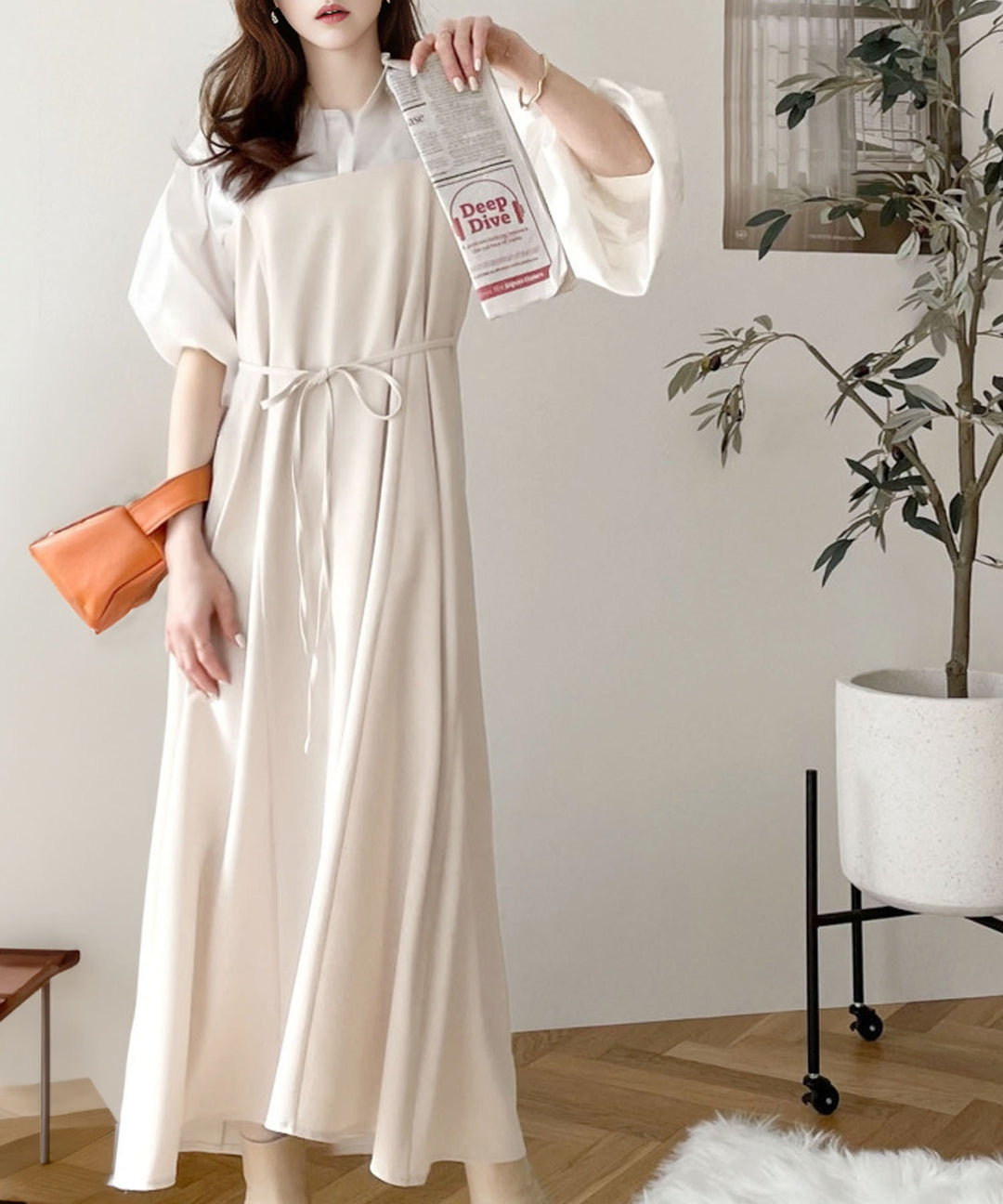 キャミワンピが最強！リネンライクマルチwayロングキャミワンピ