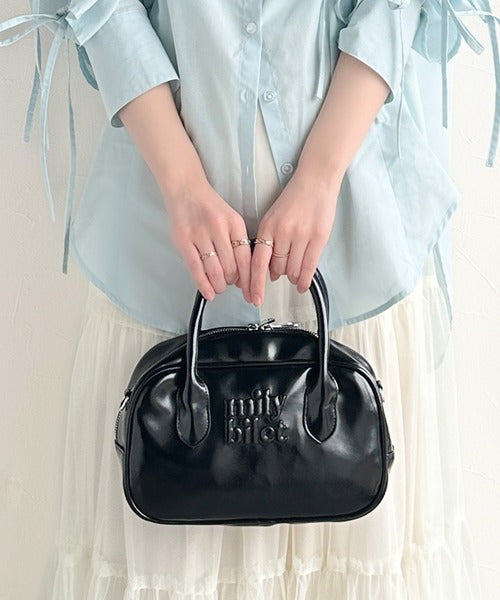 mily bilet】ヘビロテしたい主役級バッグ。エナメルライクエコレザー