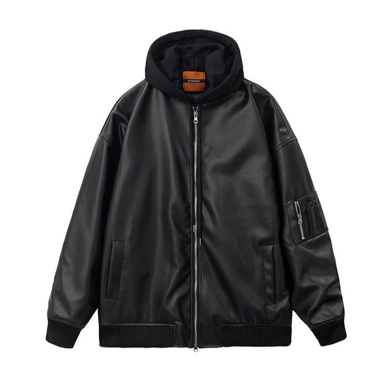 フード付きレザージャケットCJ1033 – CLASS