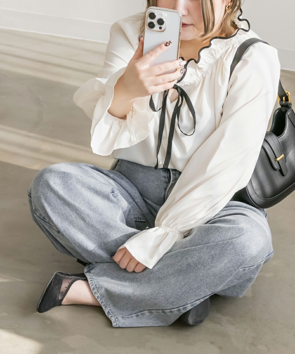 CLETTEオリジナル☆バレルレッグデニムパンツ | 大きいサイズ