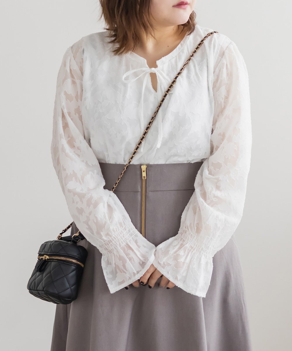 シアージャガードブラウス | 大きいサイズ レディース専門店 CLETTE