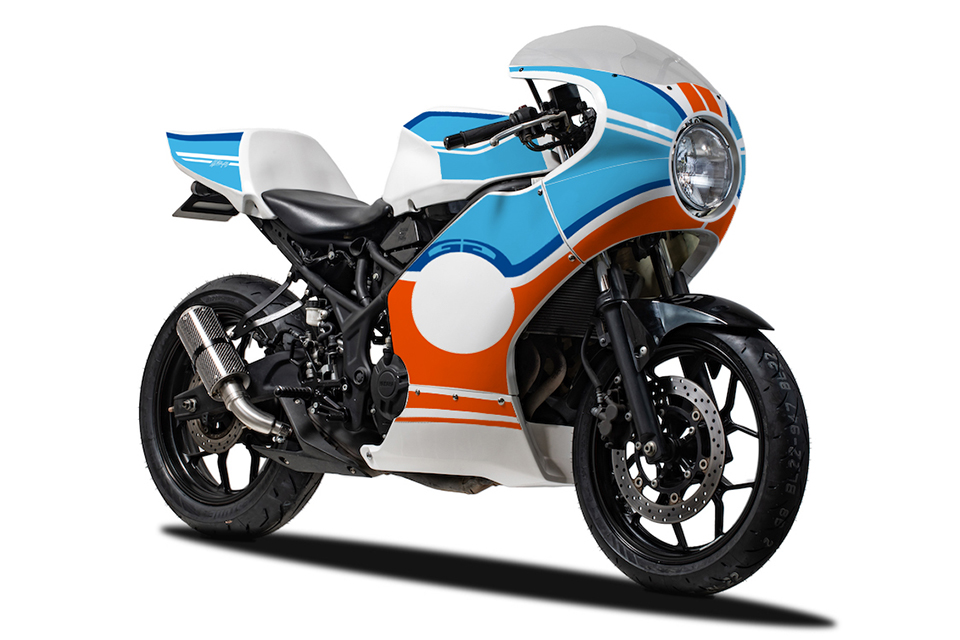 これがヤマハ・YZF-R25？ クラシックレトロスタイルに一変する「GG