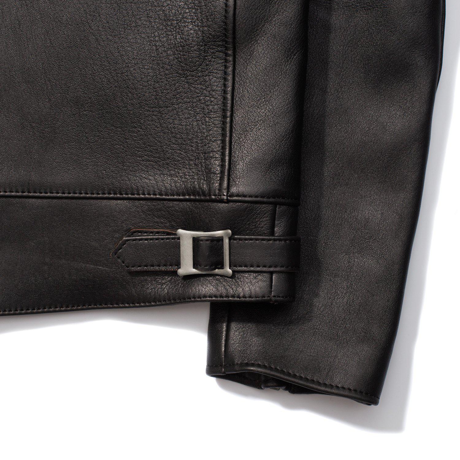 Addict AD-01 Sheepskin Leather Jacket Black – Clutch Cafe