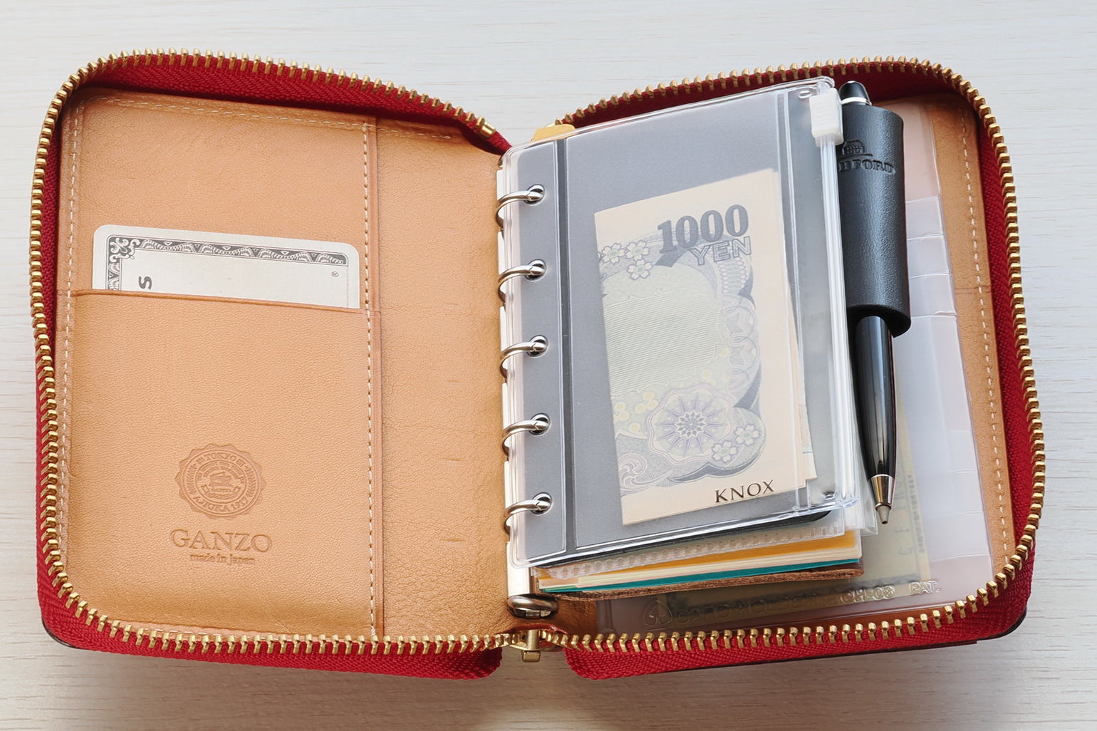 GANZO（ガンゾ） システム手帳バインダーミニ ブラック GANZO（ガンゾ