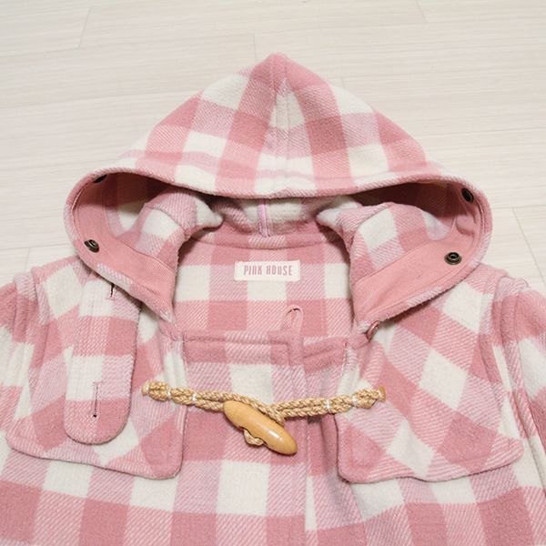 ピンクチェックダッフルコート - ピンクハウス通販｜リサイクル