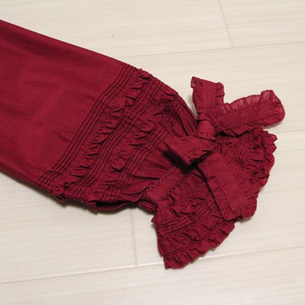 赤リボン&ピコフリルオーバーブラウス - ピンクハウス通販｜リサイクル