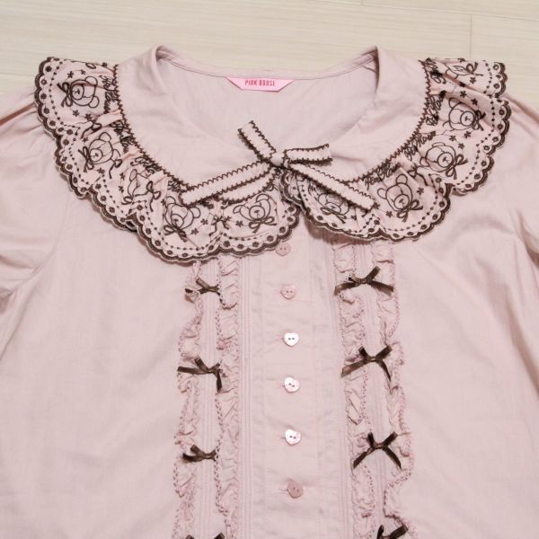 ピンクオリジナルくまレースブラウス - ピンクハウス通販｜リサイクル