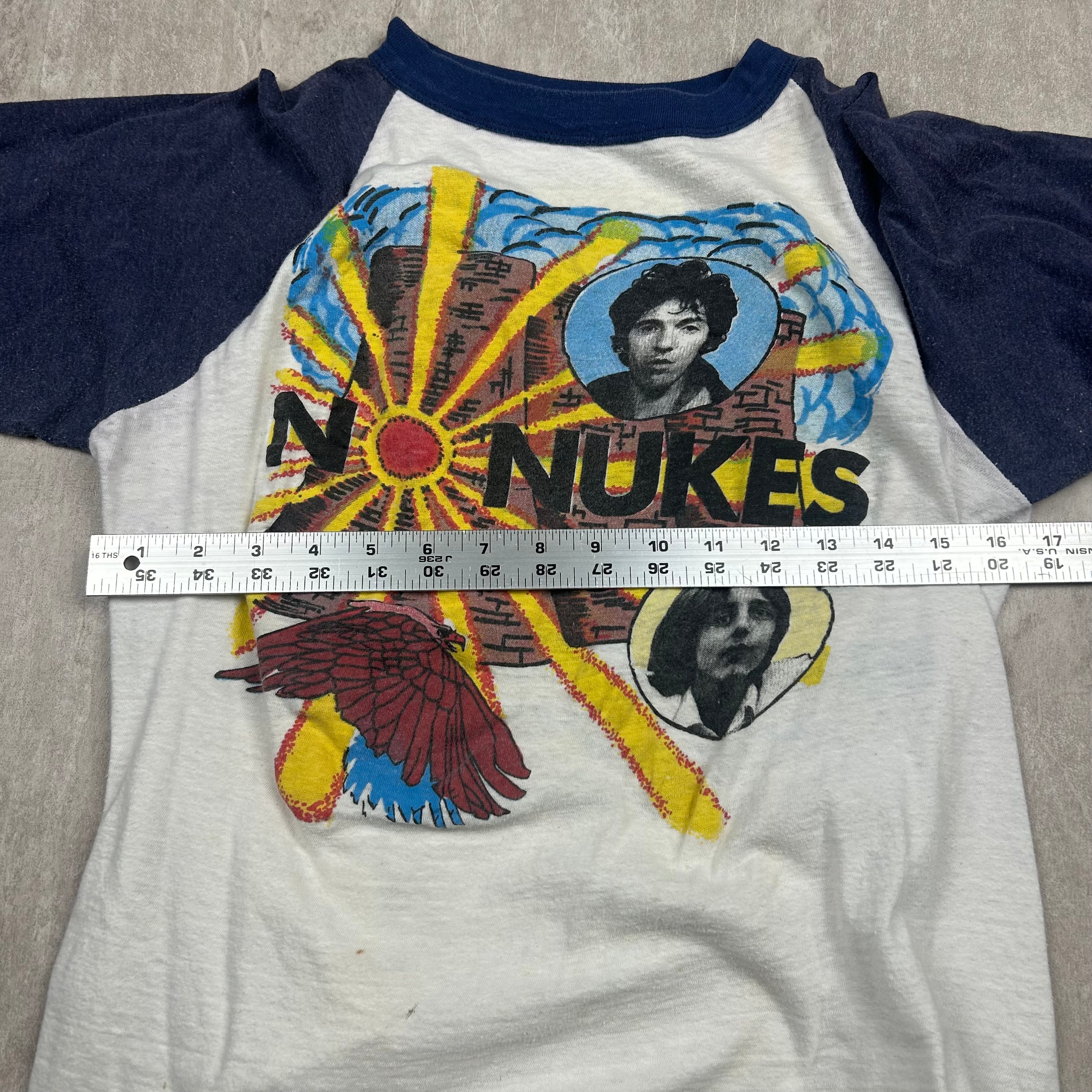 Vintage 1970 No Nukes Madison Square Garden Concert T-Shirt Men's