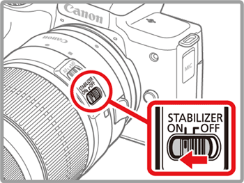ミラーレスカメラ】レンズの手ブレ補正を設定できない (EOS Kiss M）