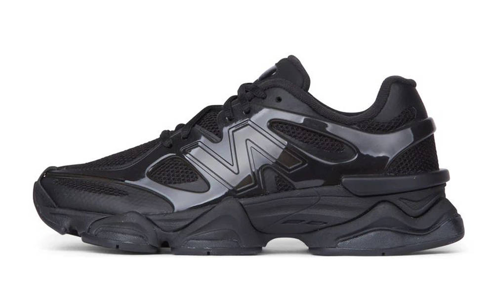 New Balance 9060 Triple Black Patent | U9060IMA | The Sole Supplier