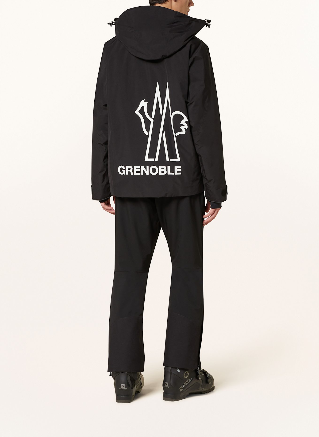 MONCLER GRENOBLE STAZ ski jacket in black