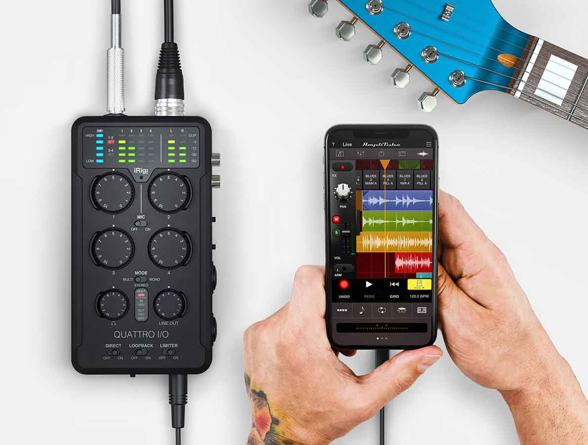 iRig Pro Quattro I/O - 4-input professional field recording