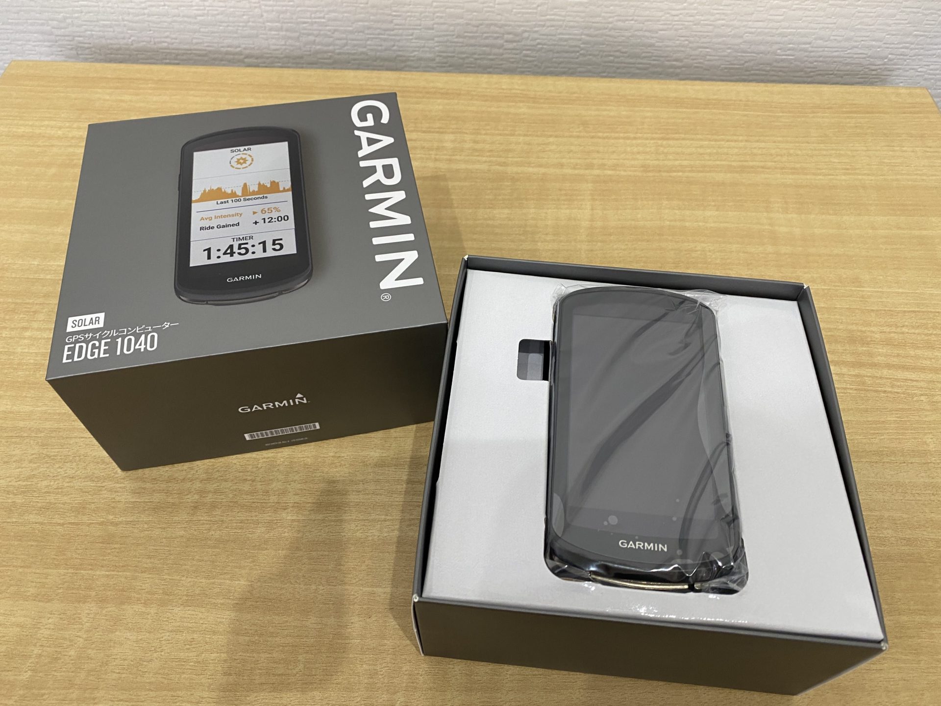 レビュー】GARMIN『EDGE 1040 SOLAR』のデモ機が届いたので開封して