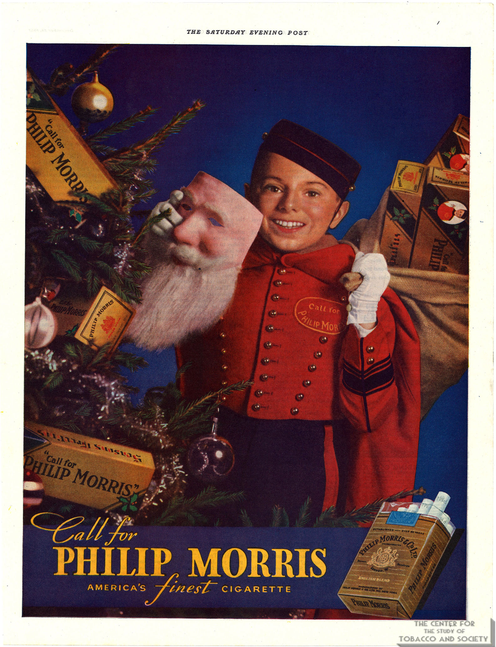 Philip Morris advertisement featuring brand spokesman Johnny