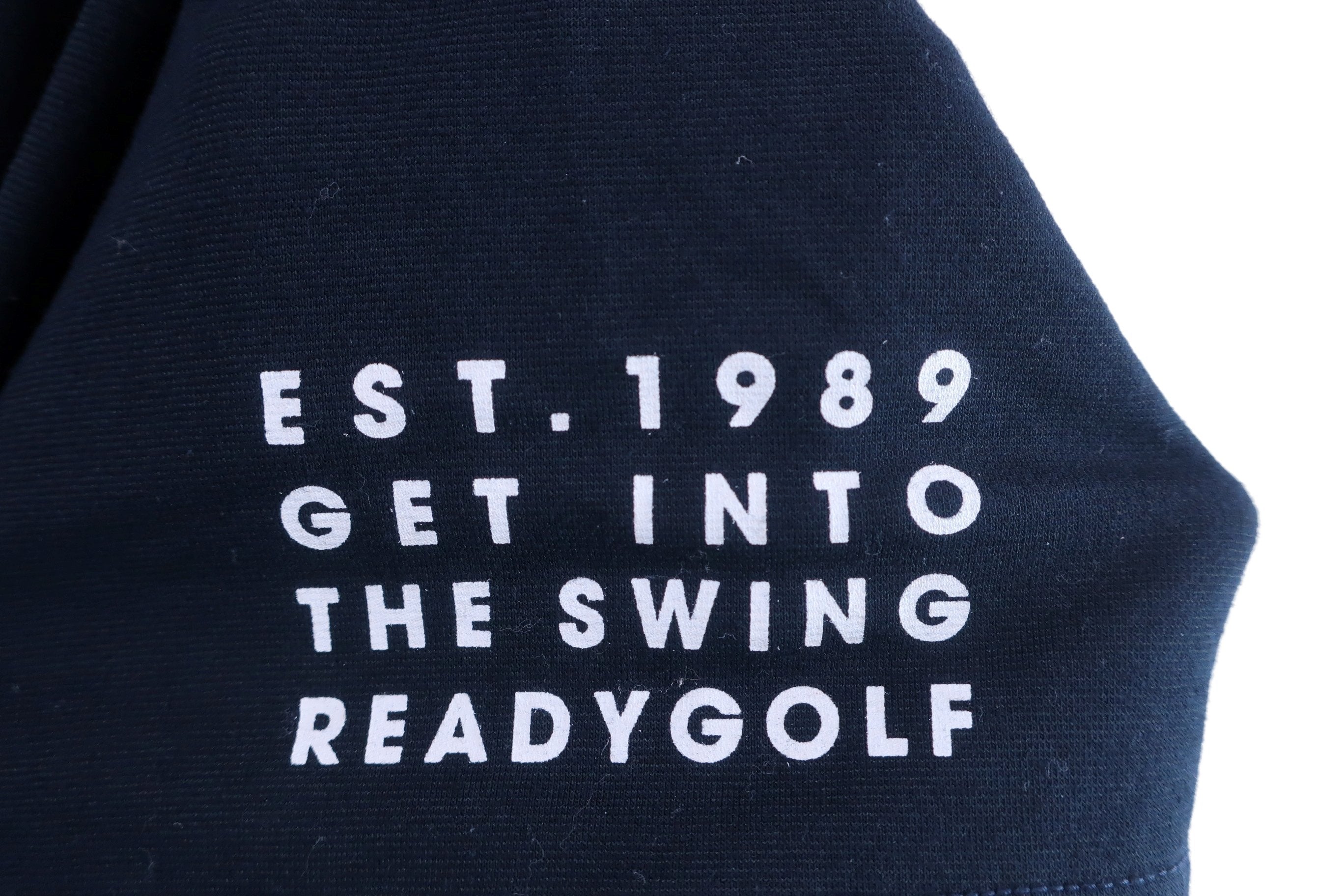 PEARLY GATES(パーリーゲイツ) 半袖モックネックシャツ ネイビー