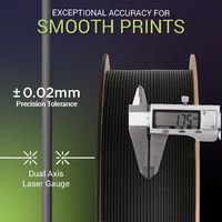 1.75mm Fiberon PPS-CF10 Filament for 3D Printer, Black 0.5kg