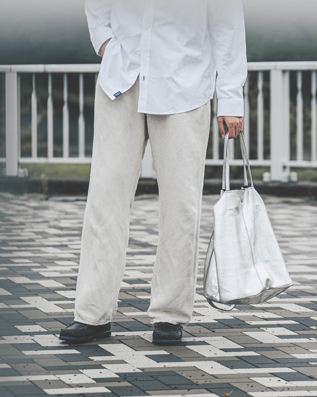 Morphee モルフェ 3WAY LARGE TOTE（L size）SILVER L-SIL-102