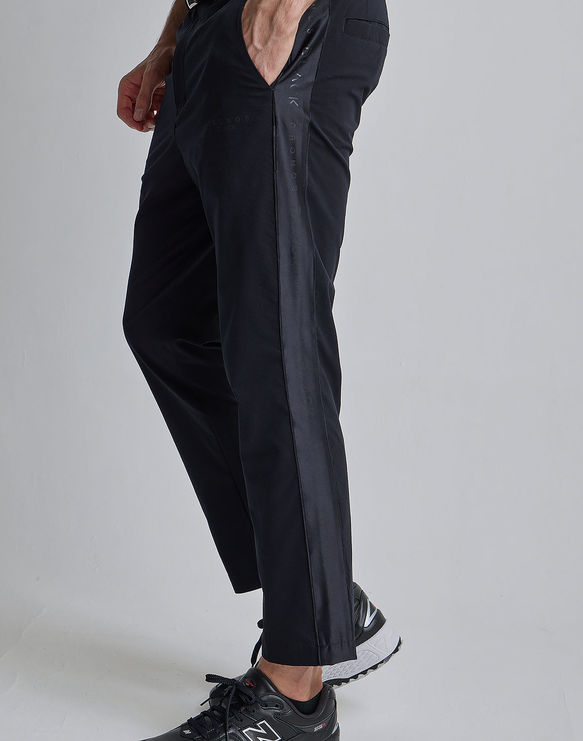 CRONOS BLACK SIDE LINE PANTS【OLIVE】