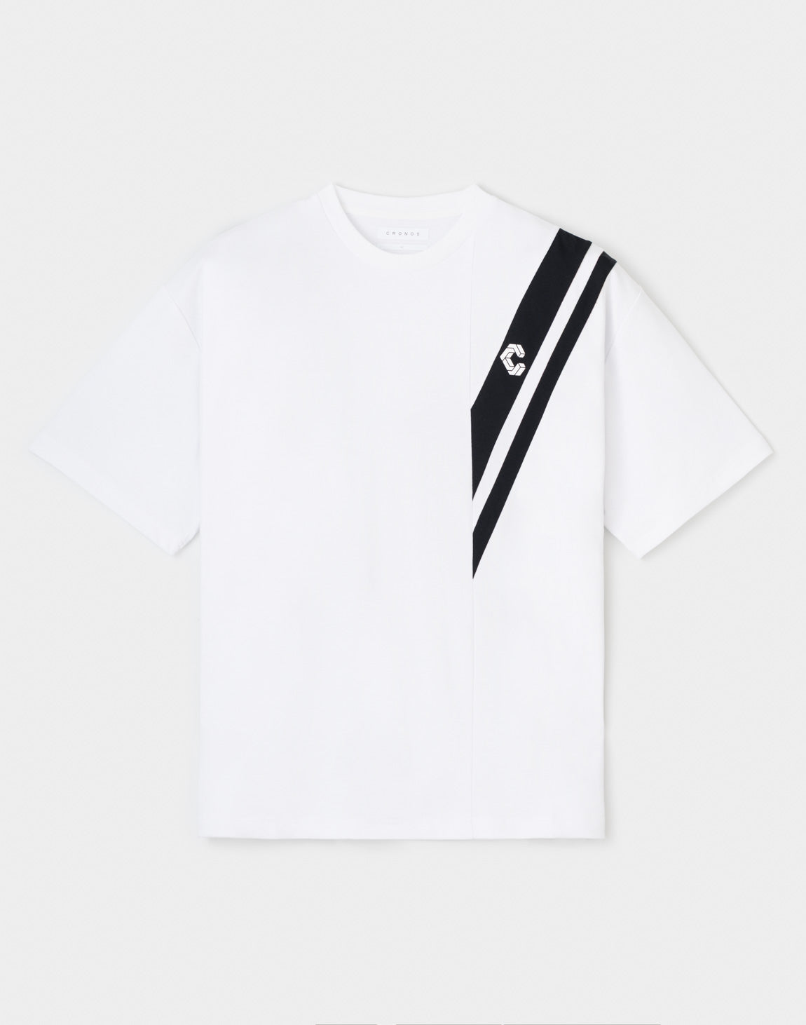CRONOS SWITCHING OVERSIZE TEE【WHITE】