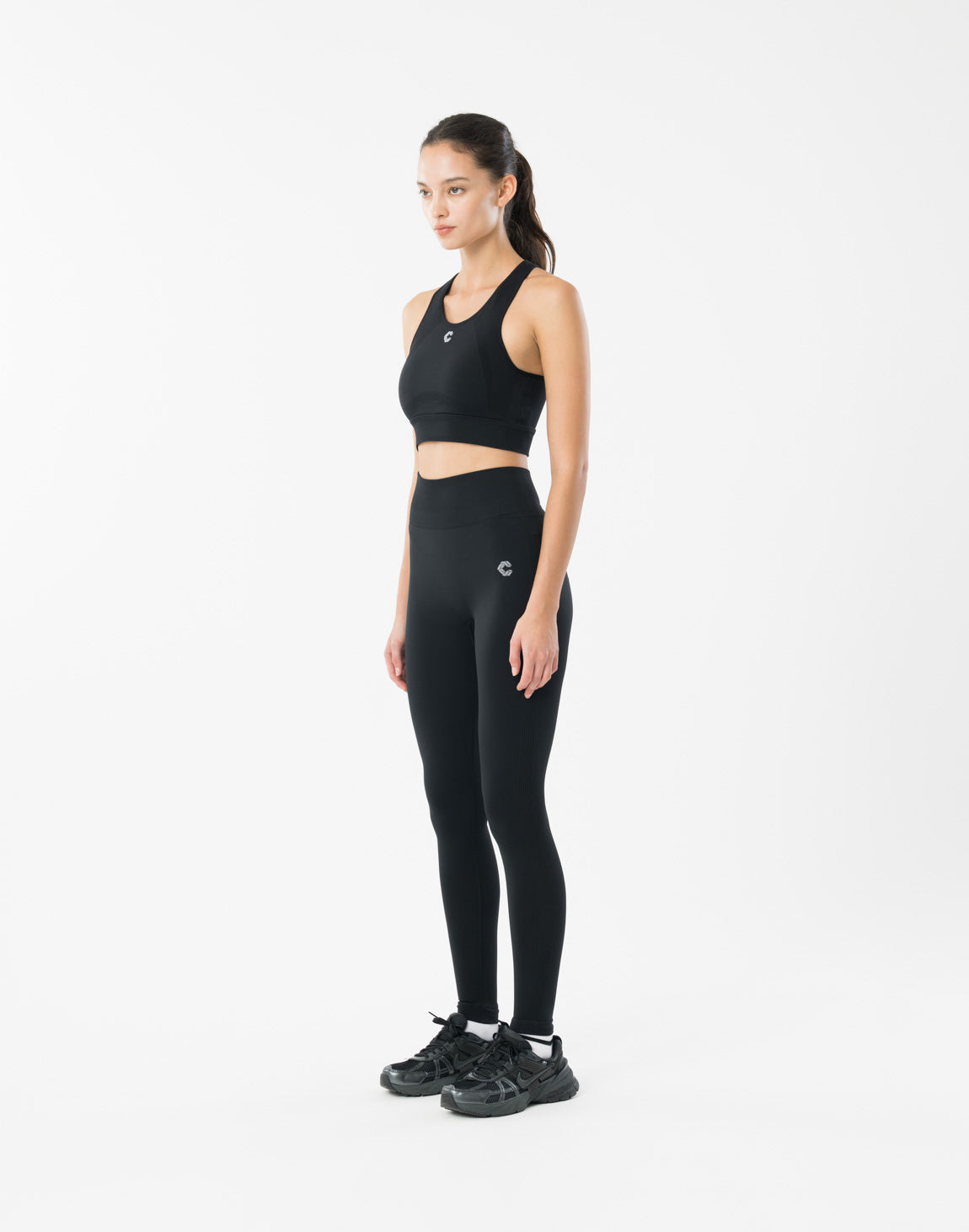 CRONOS WOMEN STRETCH BRA【BLACK】