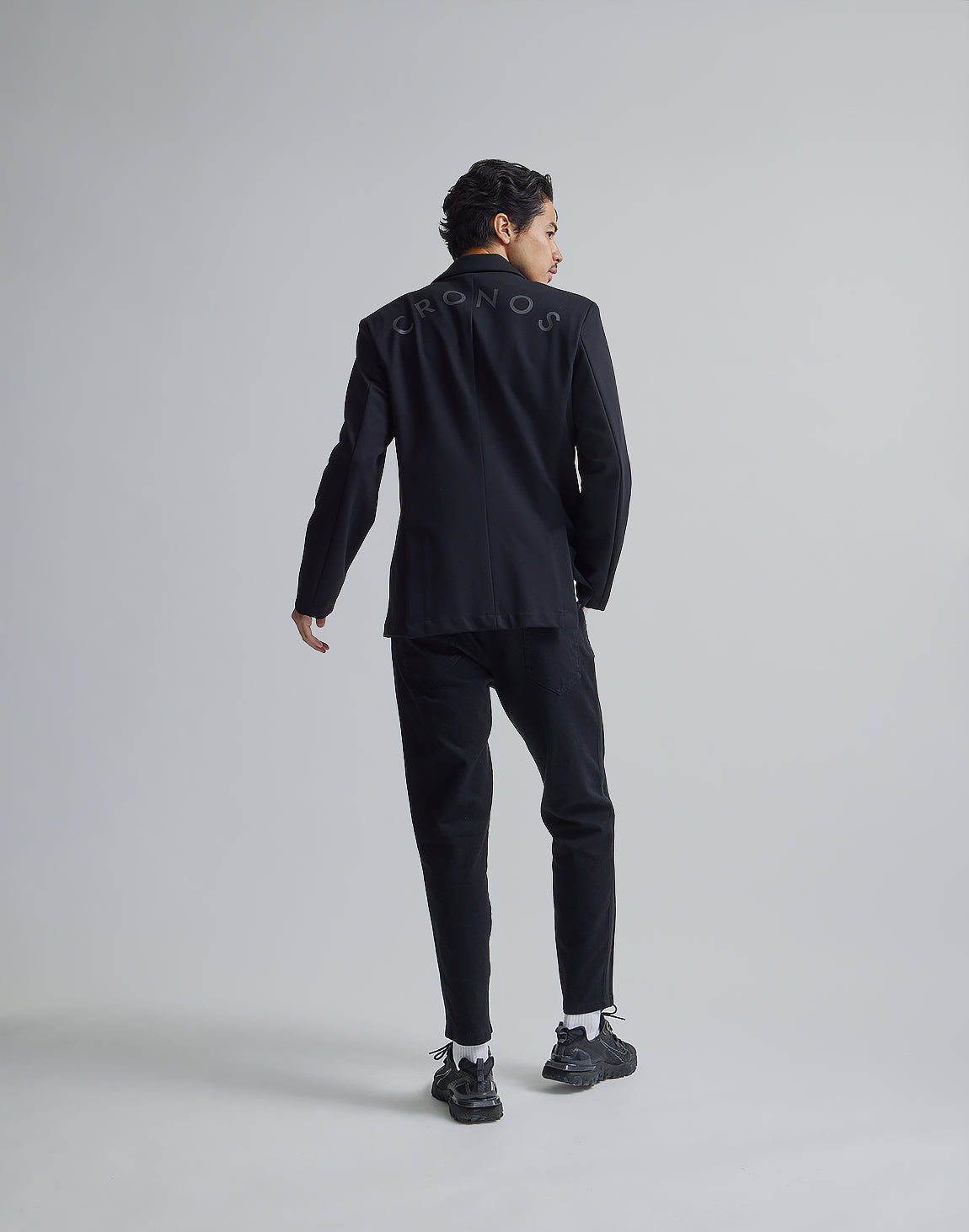 CRONOS BACK LOGO STRETCH JACKET【BLACK】