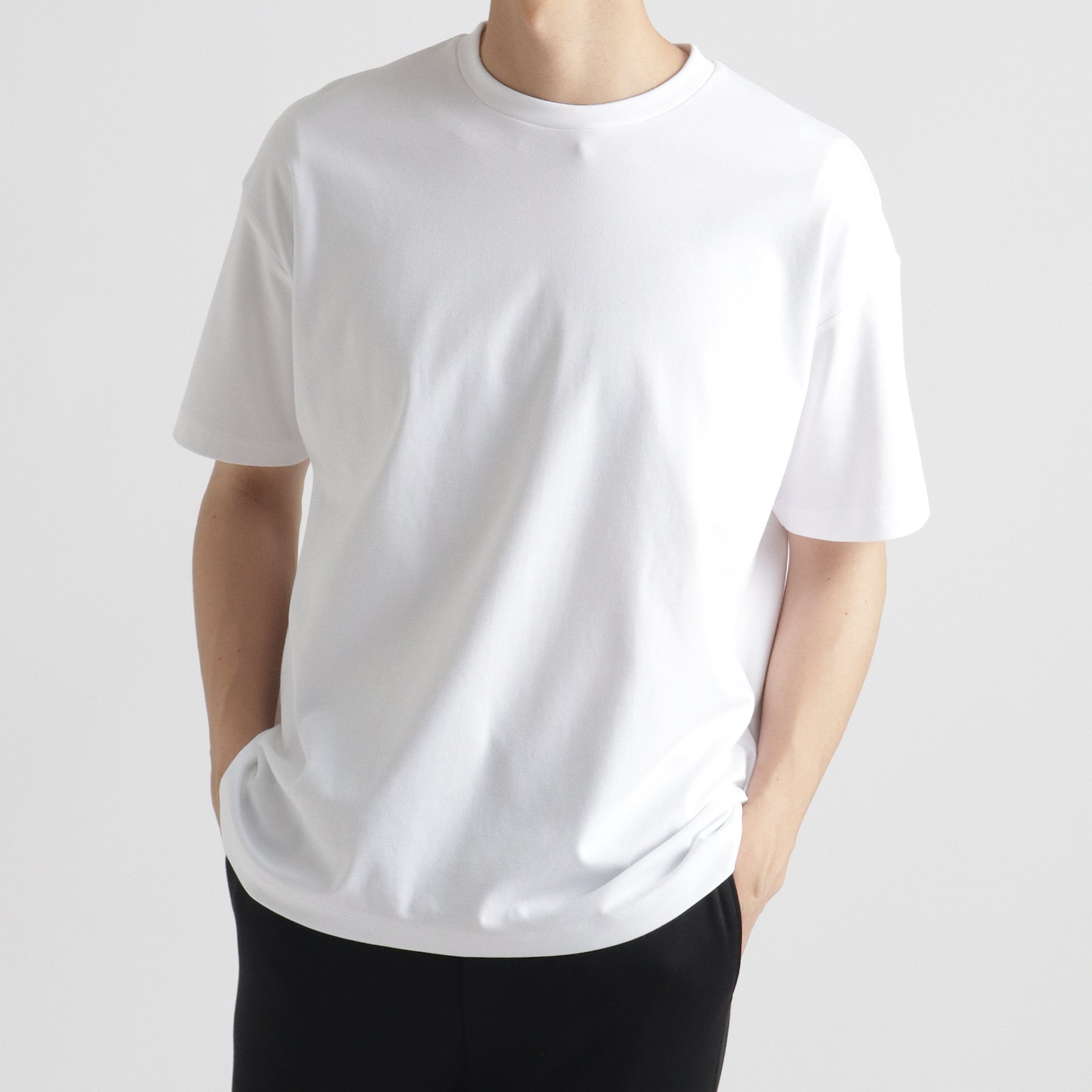 スビンプラチナムスムース ビッグTシャツ ホワイト | ＋CLOTHET ONLINE