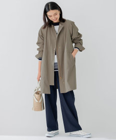 洗える】ライトツイル ノーカラーコート / 23区 | ファッション通販