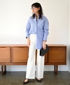 坪田あさみさんコラボ＞SALUU サルー /デニムパンツ ホワイト