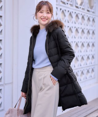 洗える】リッチファーフードロング ダウン / ANY SIS | ファッション