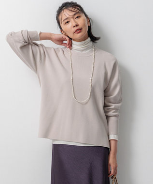 洗える】ヴィスコースストレッチ ミラノリブ ニット / 23区 L