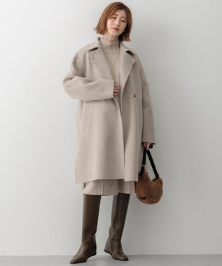 滝沢眞規子さん着用/Oggi掲載】MANTECOPure リバーコート / 23区