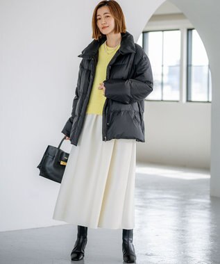 Oggi掲載】シレータフタ ハイネック ショート ダウンコート / 23区