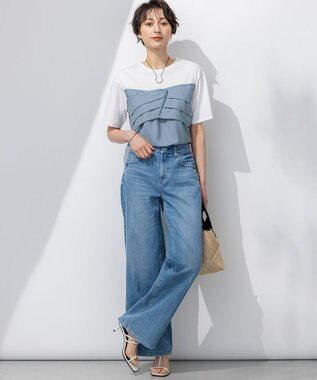 RED CARD TOKYO×23区/VERY3月号掲載】デニム ライン ワイドパンツ / 23