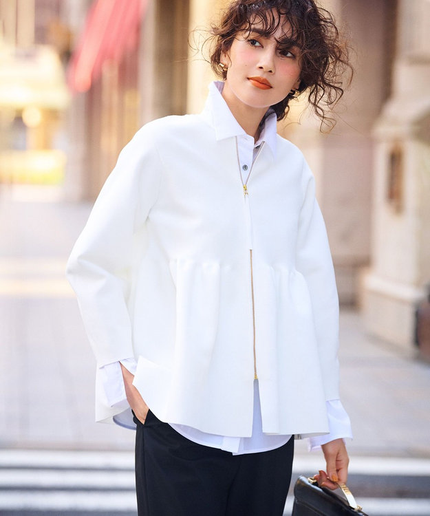 VERY×UNFILOコラボ】2WAY ペプラムカーディガン / UNFILO