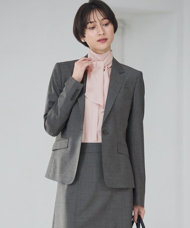 セットアップ対応】ファインネスウール 一つ釦 ジャケット / 23区